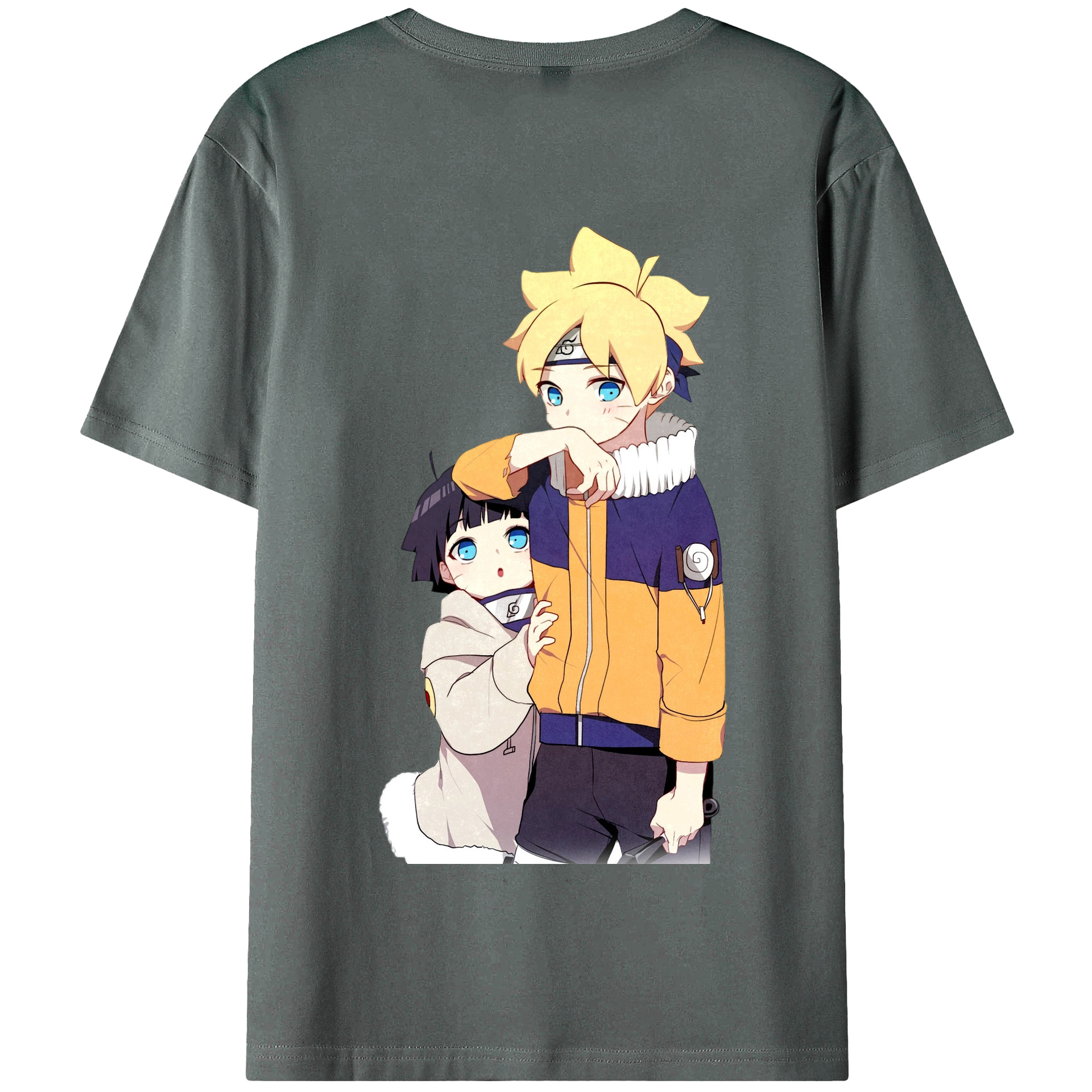 （画像用） NARUTO -ナルト- うずまき ボルト Uzumaki Boruto 綿100％半袖Tシャツ（背面プリント）